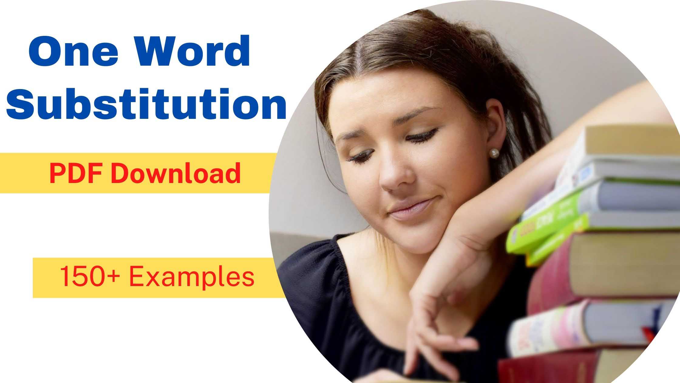 list of one word substitution pdf download